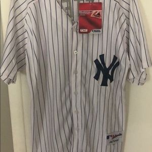 Authentic Derek Jeter 3000 hit Majestic jersey